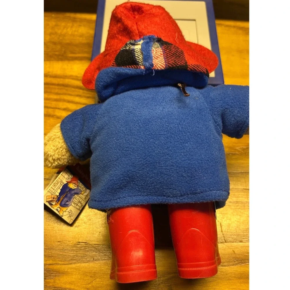 2018‎ Paddington Bear Plush Toy Blue Coat Red Boots Hat Classic Stuffed Animal